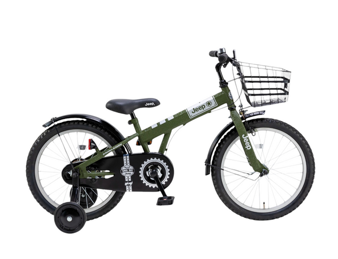 【MOSTONE様】【手渡し　静岡】18インチ自転車　キッズ　ジープ赤 Jeep 「ジープ」JE-18G 18インチ 子供用 自転車 -25 : サイクル