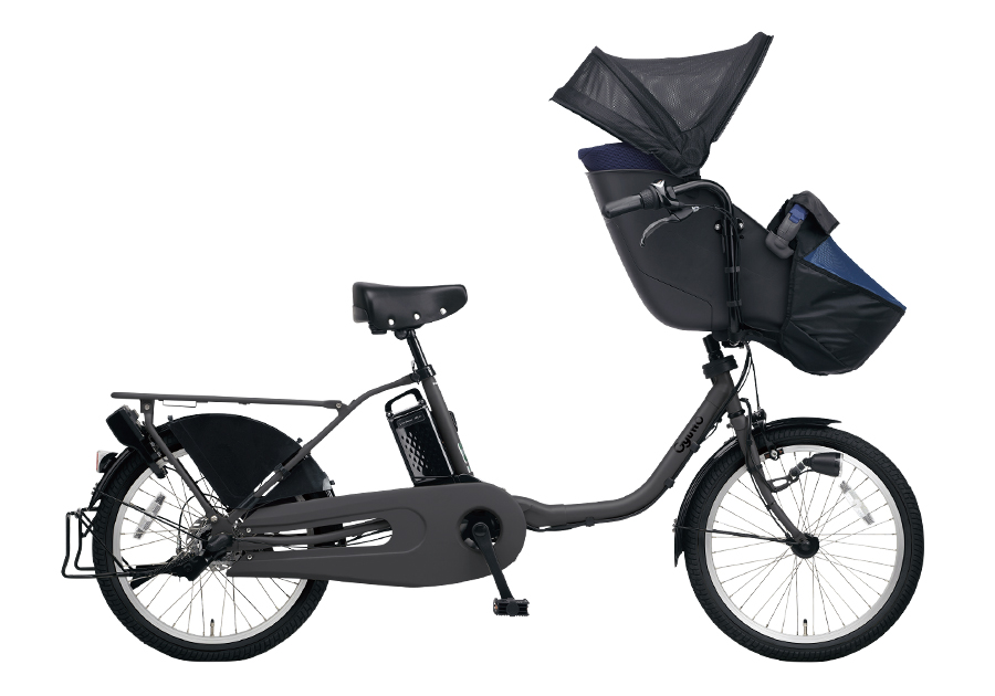 愛知静岡配送可 特価商品 ブルー系 ヤマハ供乗せ電動アシスト自転車 H1390 パナソニック 24 ギュット・クルーム・EX 20型 ディープ