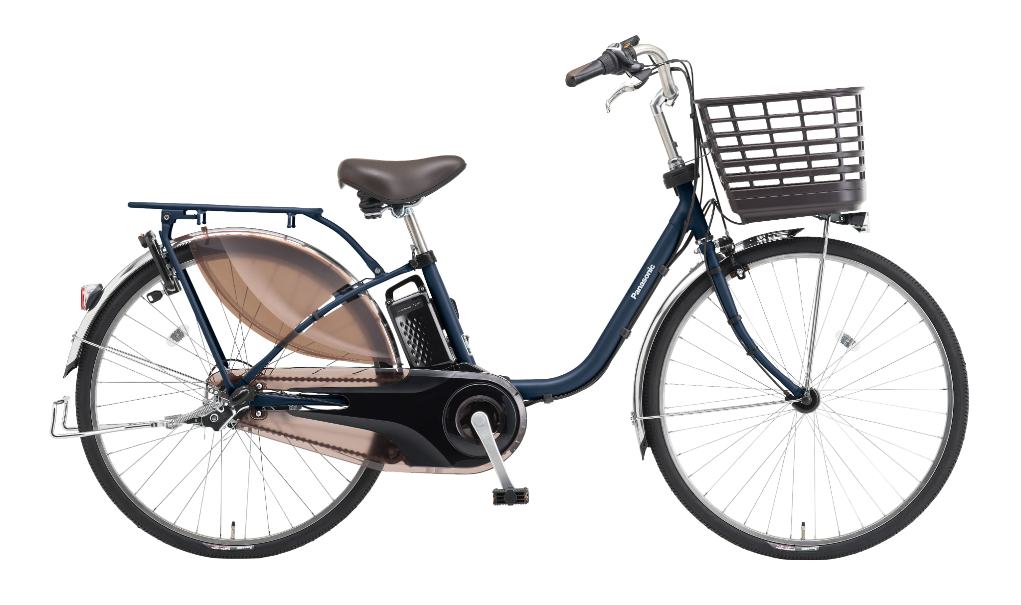 イムロン パナソニック　電動アシスト自転車 　カームレッド　ジャンク品 パナソニック 25 ビビ・MX 24型 マットカームコーラル 電動アシスト