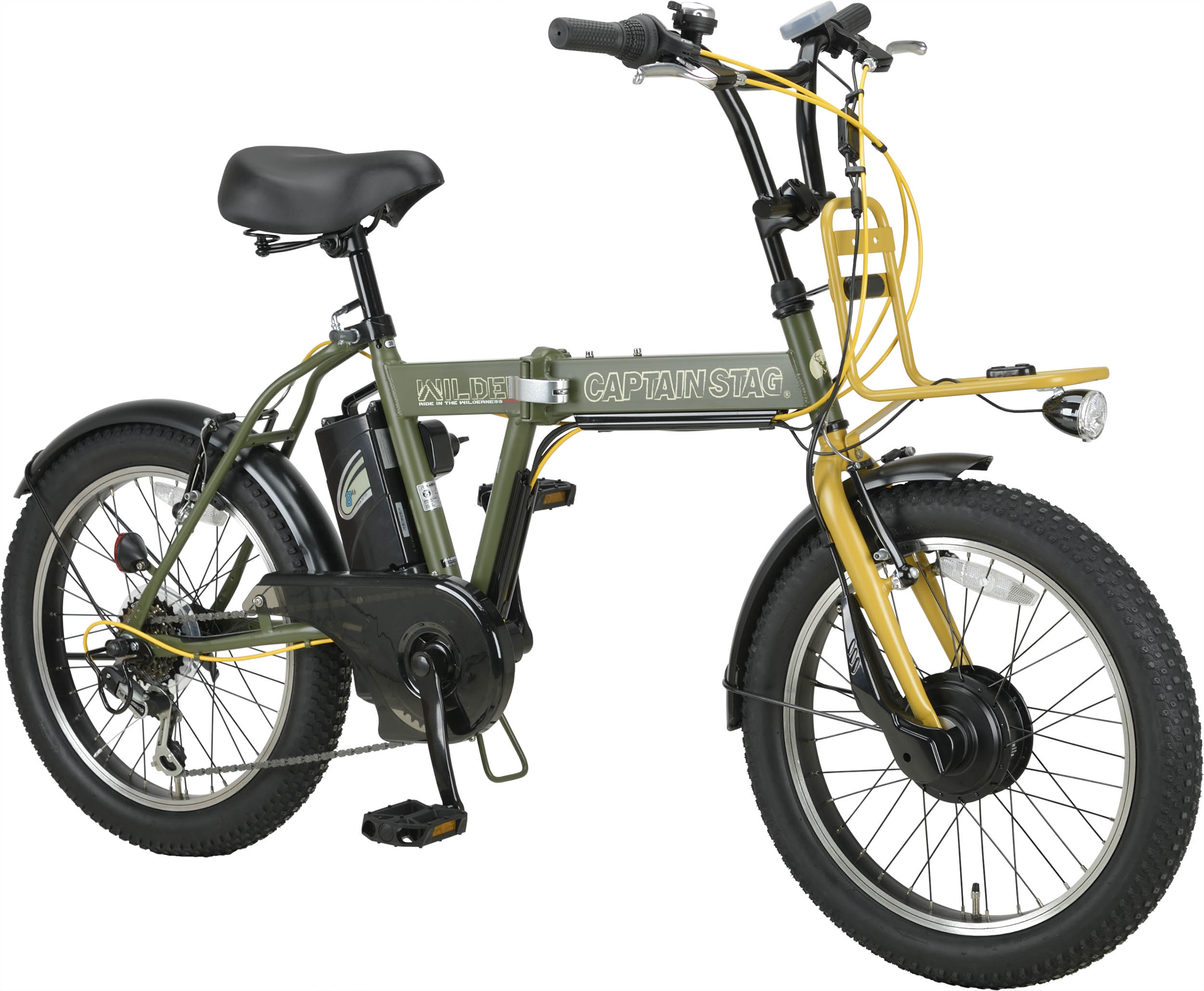 キャプテンスタッグ ワイルダー 折り畳み自転車 逆巻き