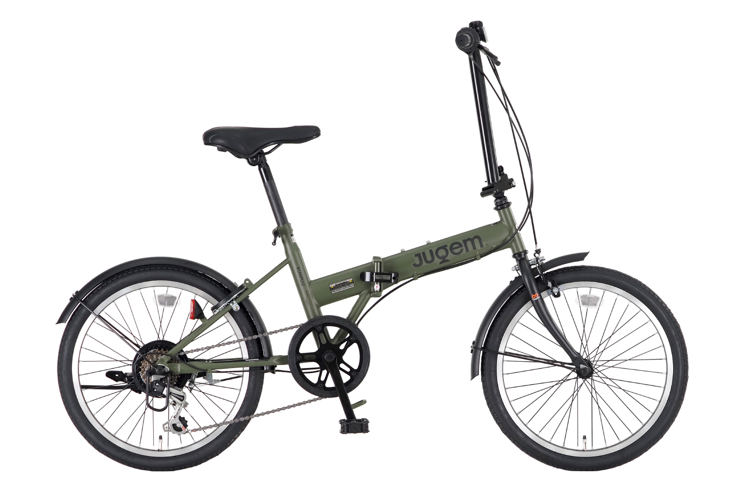 シドー ジュゲム KUNFUU 20型 マットブラック ミニベロ 折りたたみ