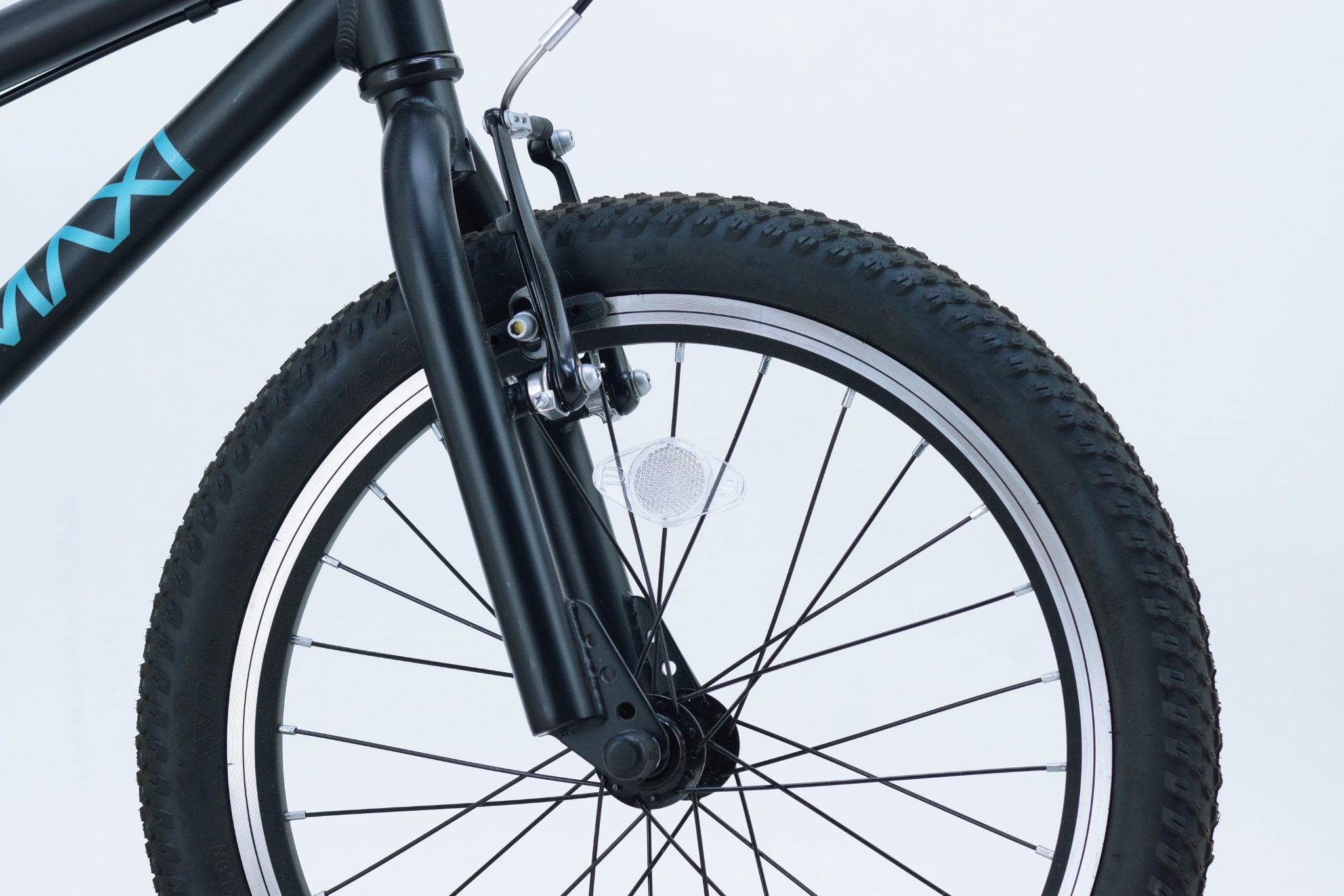 ※訳あり【自転車】ブラックインクAB02 (380mm/120mm) サカイサイクル マキシ18 BMX 18型 フラットブラック 子供自転車