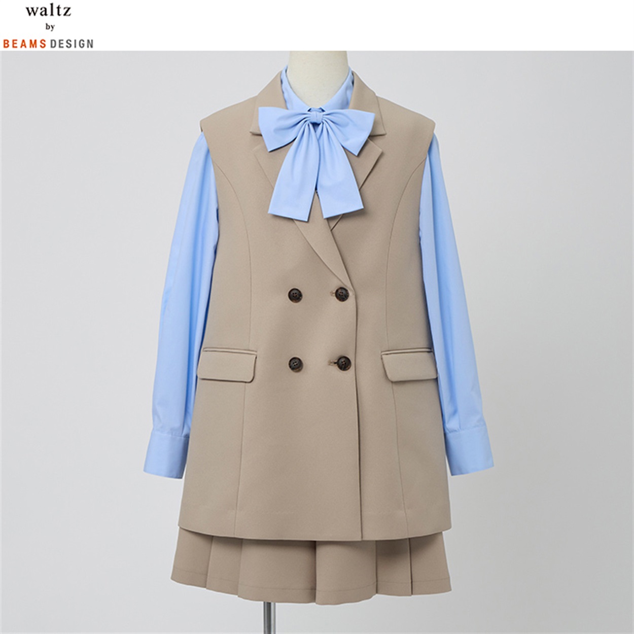 【美品】Walt’s by BEAMS DESIGNスーツ160cm ベスト waltz by BEAMS DESIGN(ワルツバイビームスデザイン) ⁄ スーツ⁄160cm