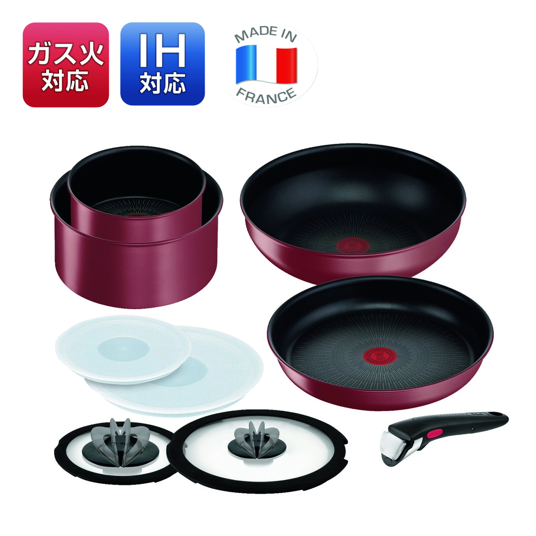 T-fal インジニオ・ネオ IHモーヴレッド・アンリミテッドセット9 インジニオ・ネオ IHロワールレッド・アンリミテッド セット9