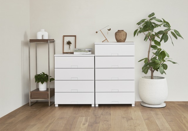 天馬 フィッツチェスト フルフラット 5段 ホワイト | 【公式