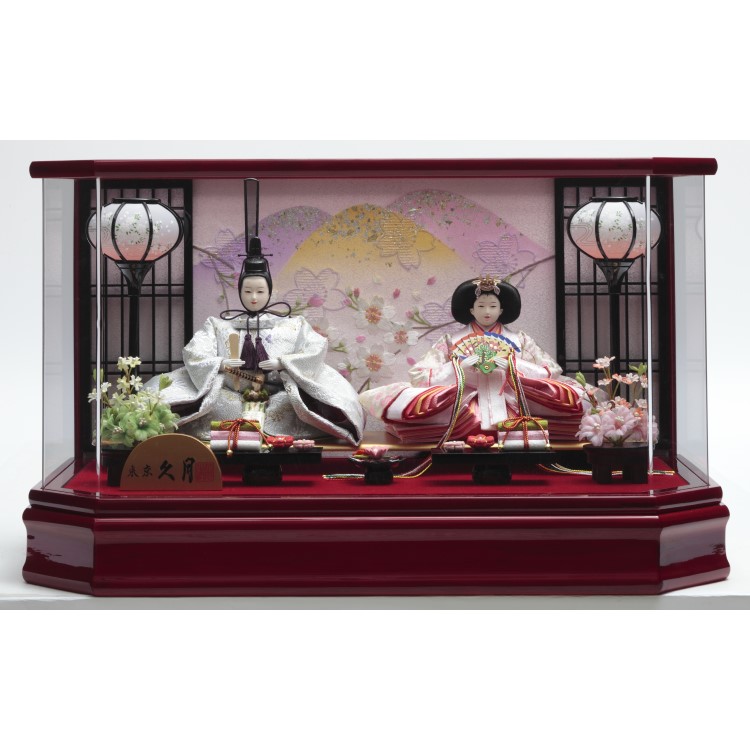 雛人形　久月　桃小町　親王収納飾り 雛人形 久月 桃小町 親王収納飾り 雛人形 久月 ひな人形 雛 ケース飾り