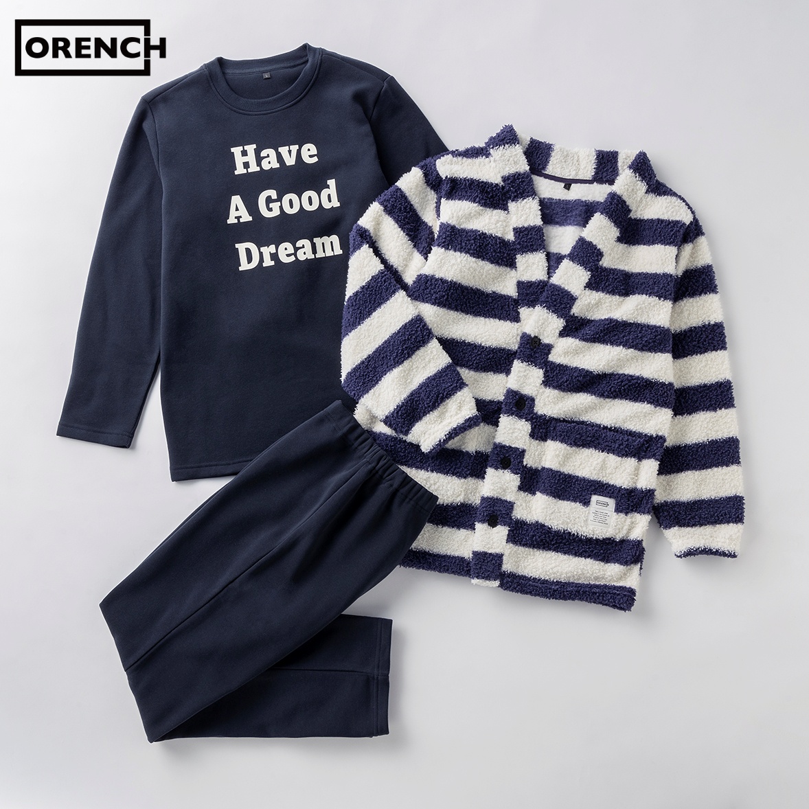 メンズ ORENCHI ルームウェア福袋 2点セット ネイビー M | 【公式 