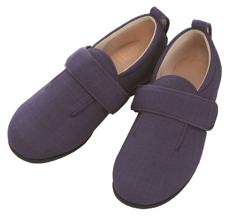 右足】あゆみ ダブルマジックⅢ【幅広11E】 茶 3L(25.0～25.5