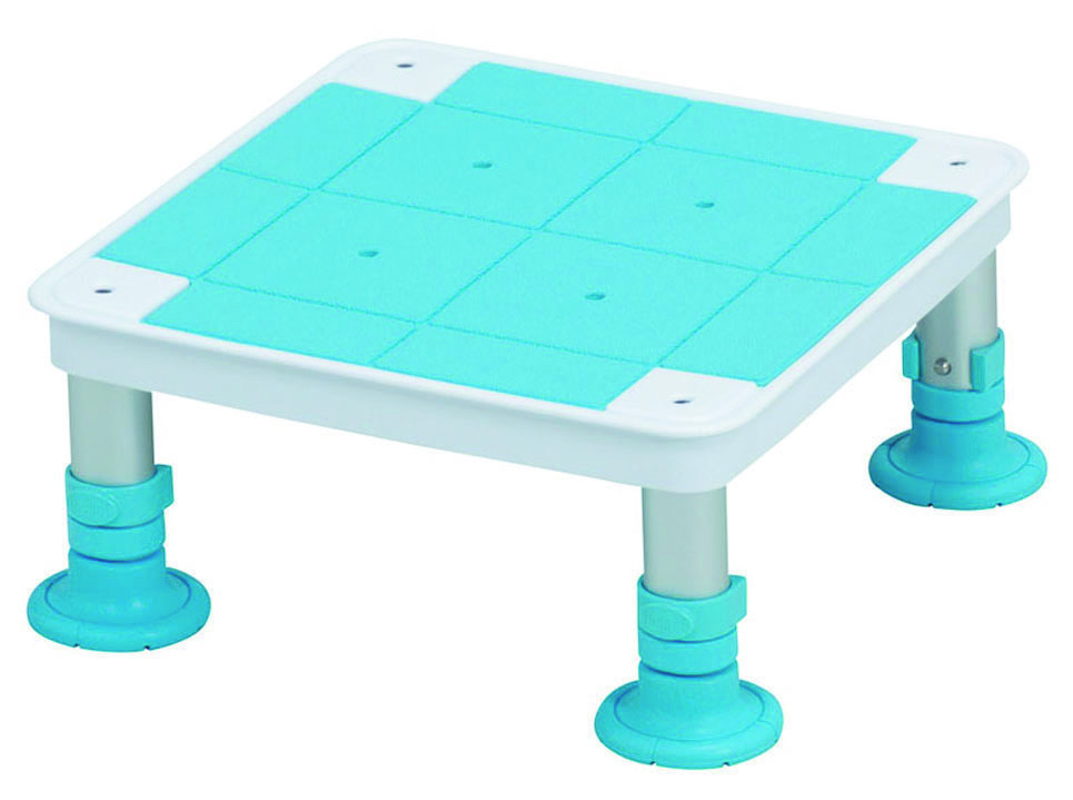 入浴台 超売れ筋】ステンレス製浴槽台R ソフト 高さ12～15cm ｜ 入浴