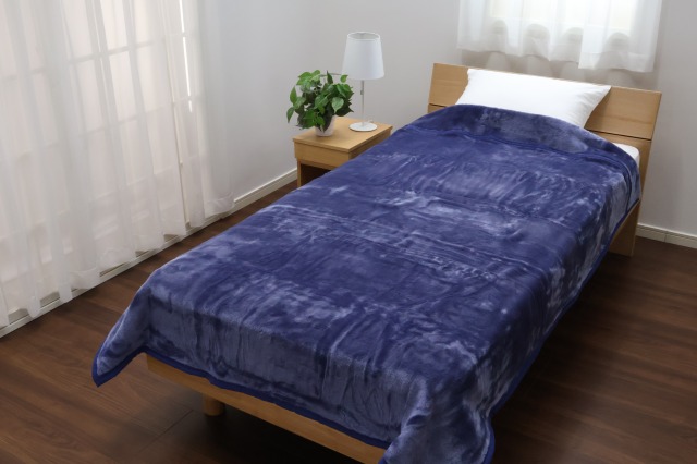 九州で100点限り】nishikawa 日本製 軽量吸湿発熱一重毛布 シングル