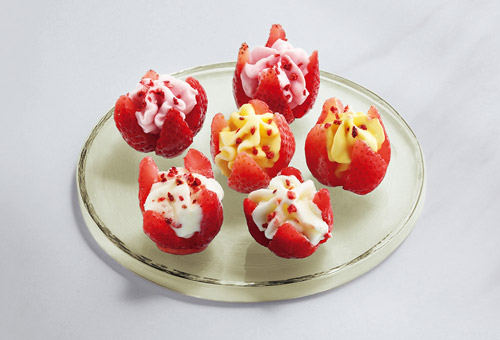 博多あまおう 花いちごのアイス 博多あまおう 花いちごのアイス