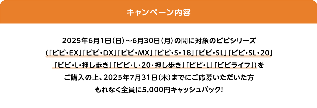 対象商品とキャンペーン概要