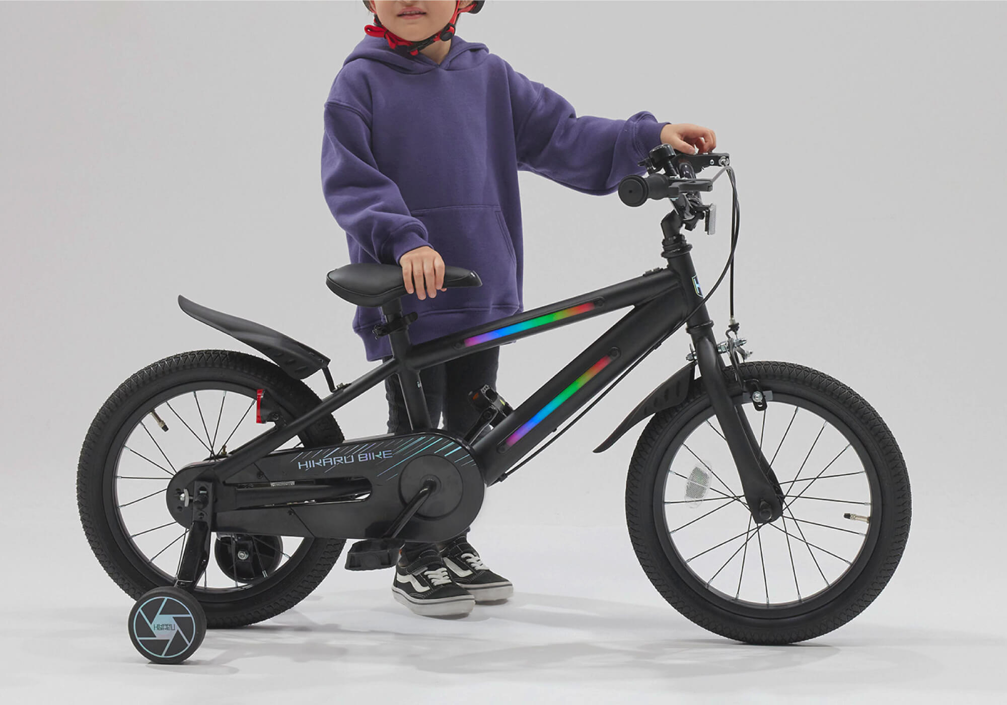 PRIDE キッズバイク ブラック/グリーン 子供自転車 Lamborghini (ランボルギーニ) ジュニア・子供自転車20インチ