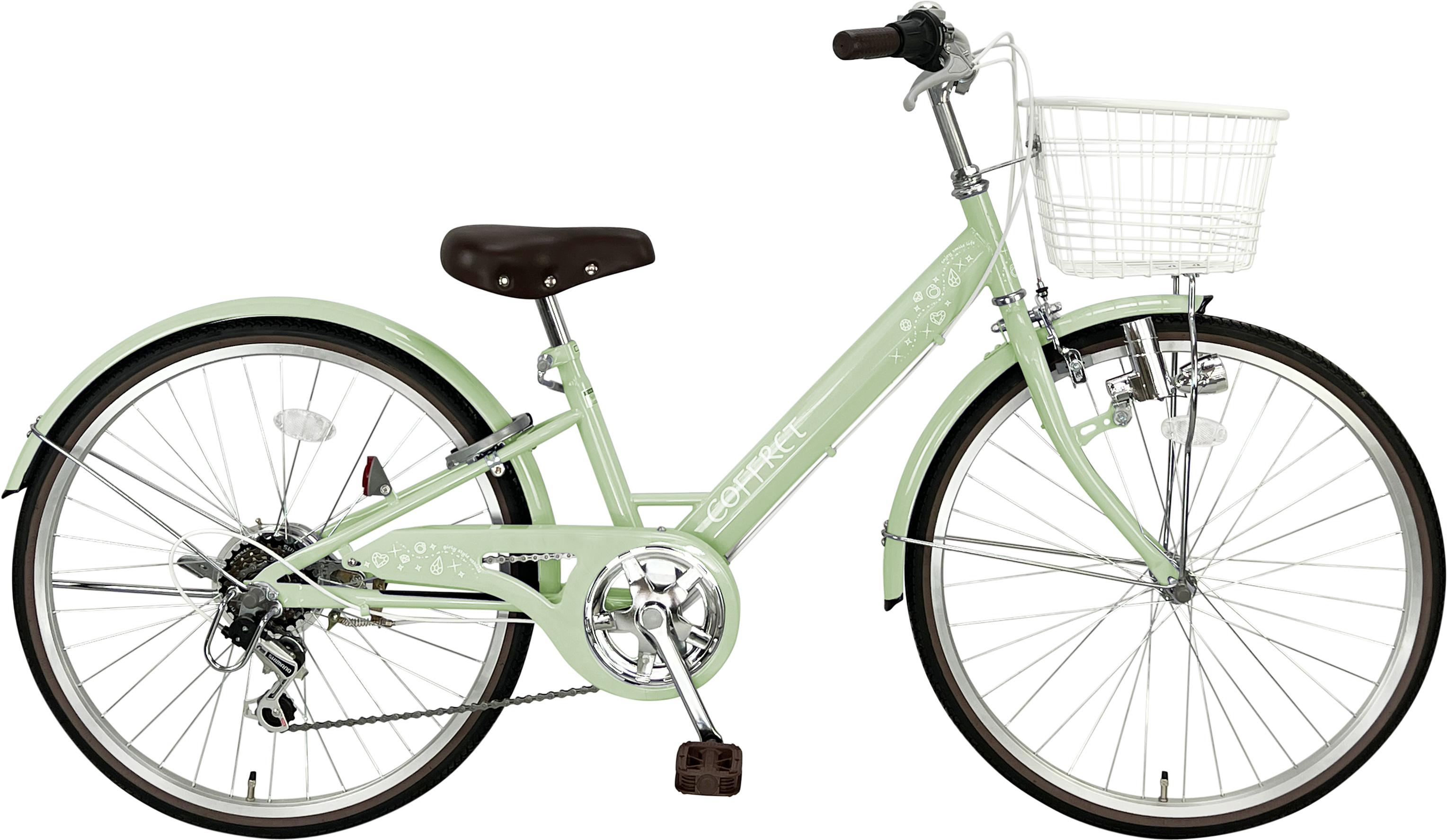 【引取限定！大阪】美品！イオンバイク自転車 コフレ24インチ女の子　子供用 大日産業 COFFRET コフレ 24型 グリーン ジュニア | 【公式】イオン