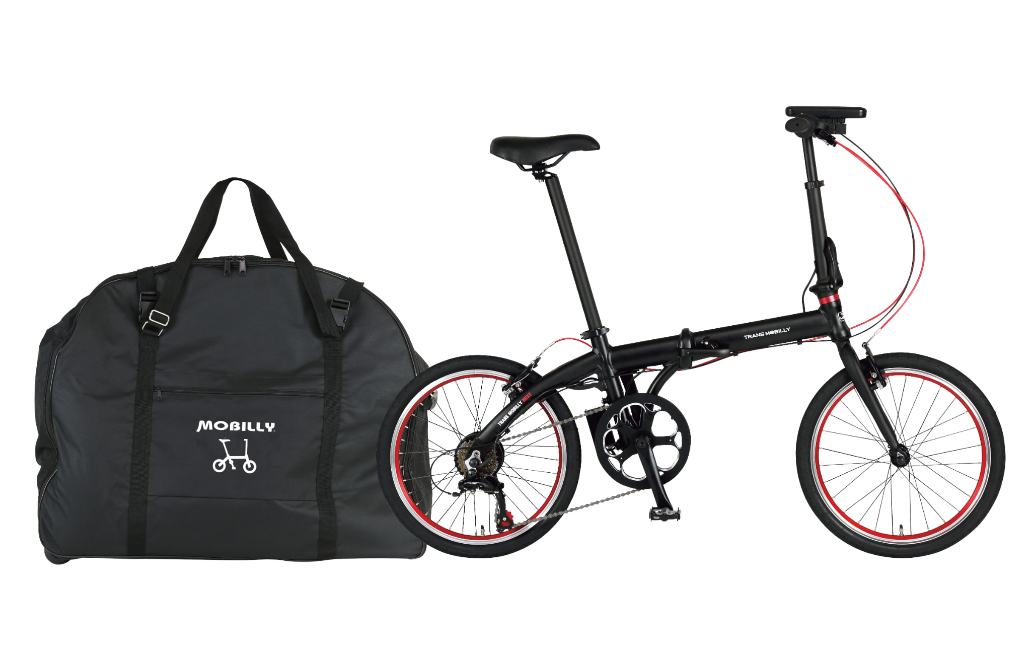 宅配便配送 TRANS MOBILLY 旅に出よう!!輪行セットⅡ(電動) ＜NEXT206+輪行 自転車本体