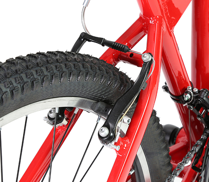 ほぼ未使用！ 赤が映えるマウンテンバイク