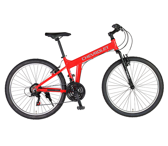 CHEVROLET AL-MTB2621Fsus 26型 レッド マウンテンバイク CHEVROLET AL-MTB2621Fsus 26型 レッド マウンテンバイク