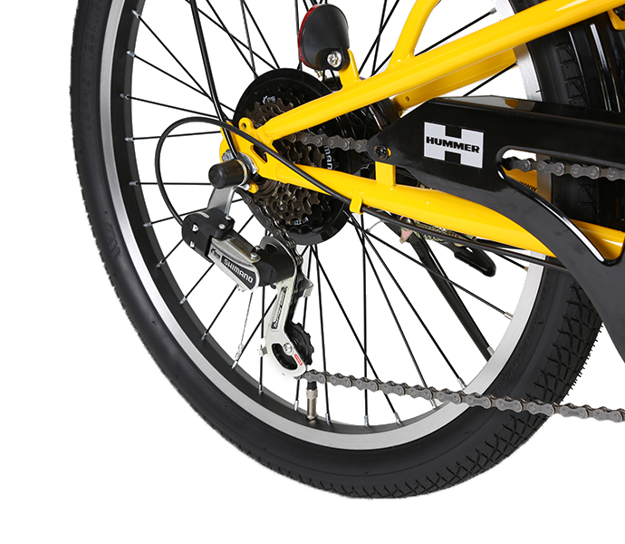 HUMMER キッズサイクル ブラック HUMMER 「ハマー」HUMMER CTB226 22インチ 6段変速 子供用