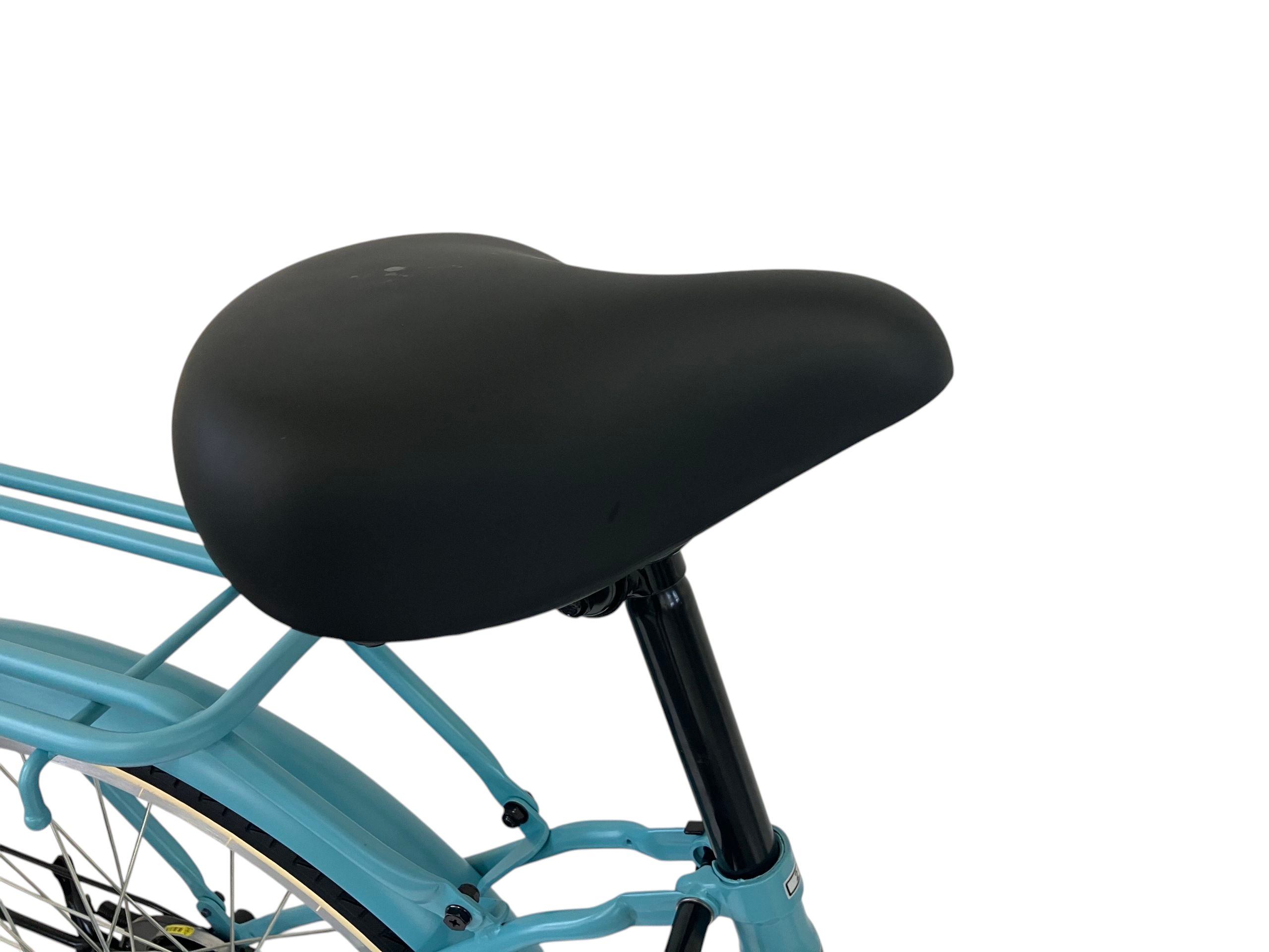 hygge テアテ 24型 マットブルー ファミリーサイクル ママチャリ お 
