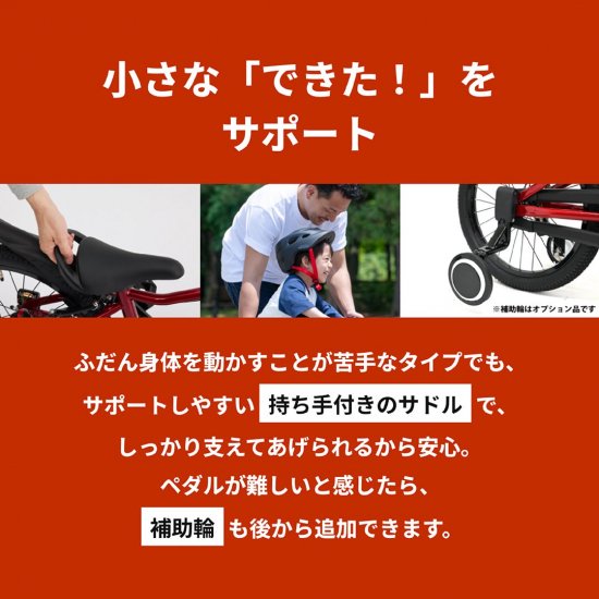 アイデス ディーバイクマスターフィット 16型 レッド キッズ