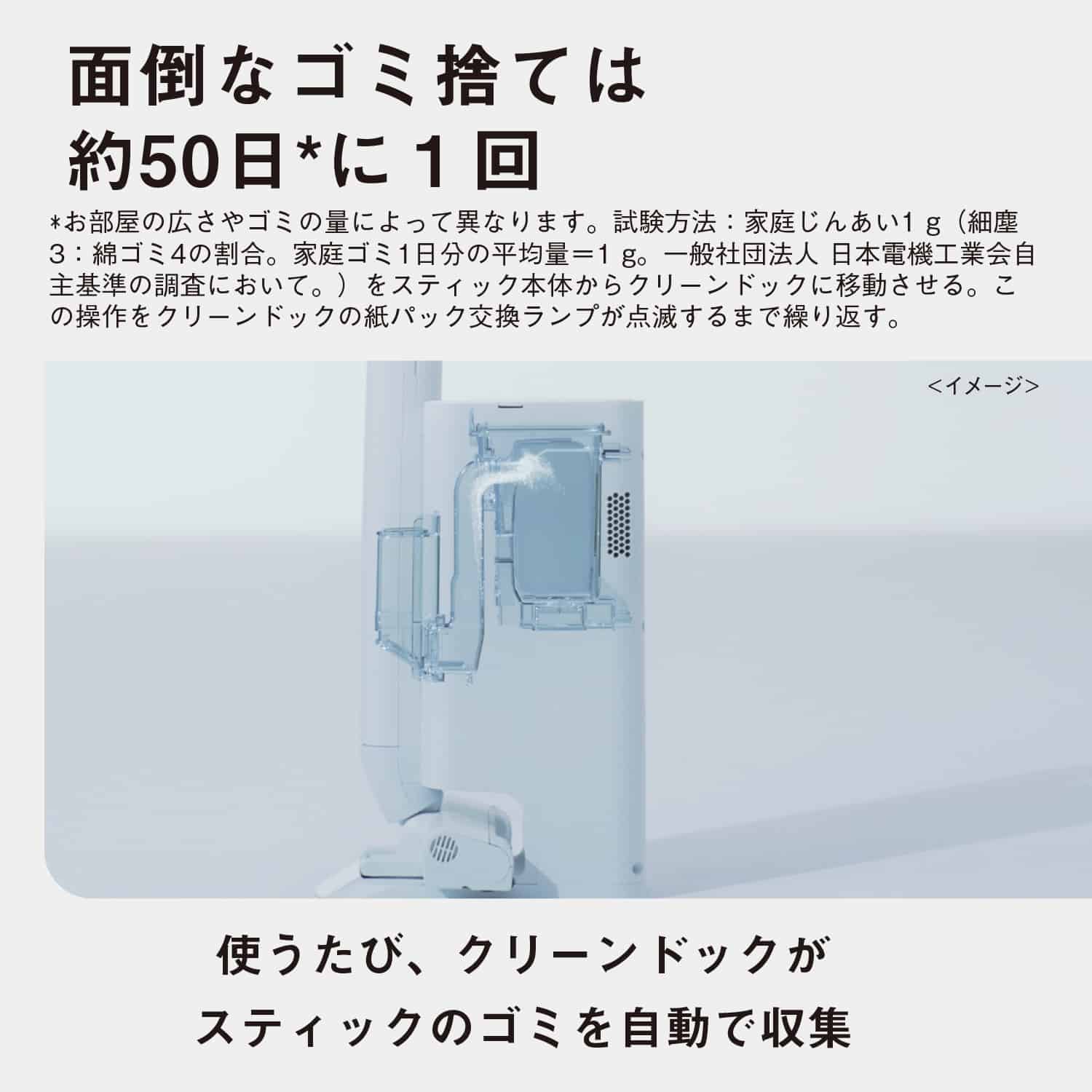 Panasonic セパレート型コードレススティッククリーナー（ホワイト 