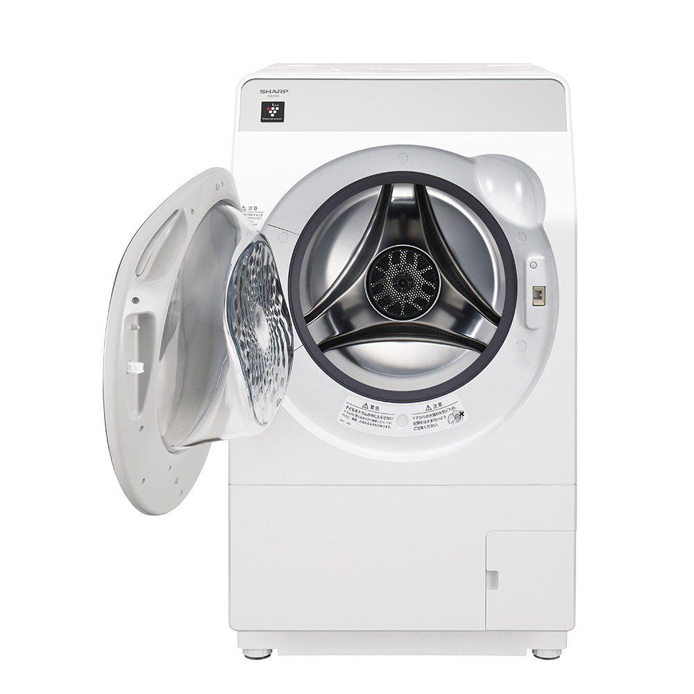 配達専用】SHARP 11kg ドラム式洗濯乾燥機 クリスタルホワイト ES-K11C