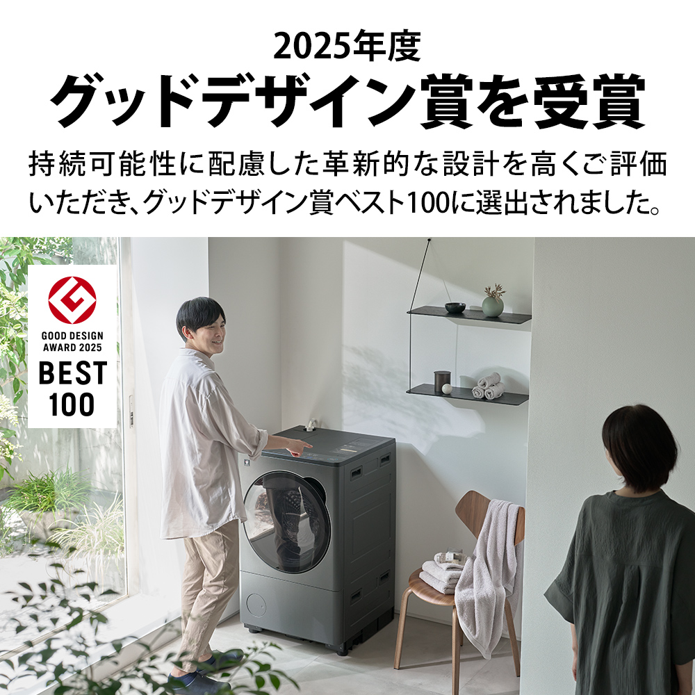 配達専用】SHARP【ヒートポンプ乾燥＆洗剤自動投入】プラズマ