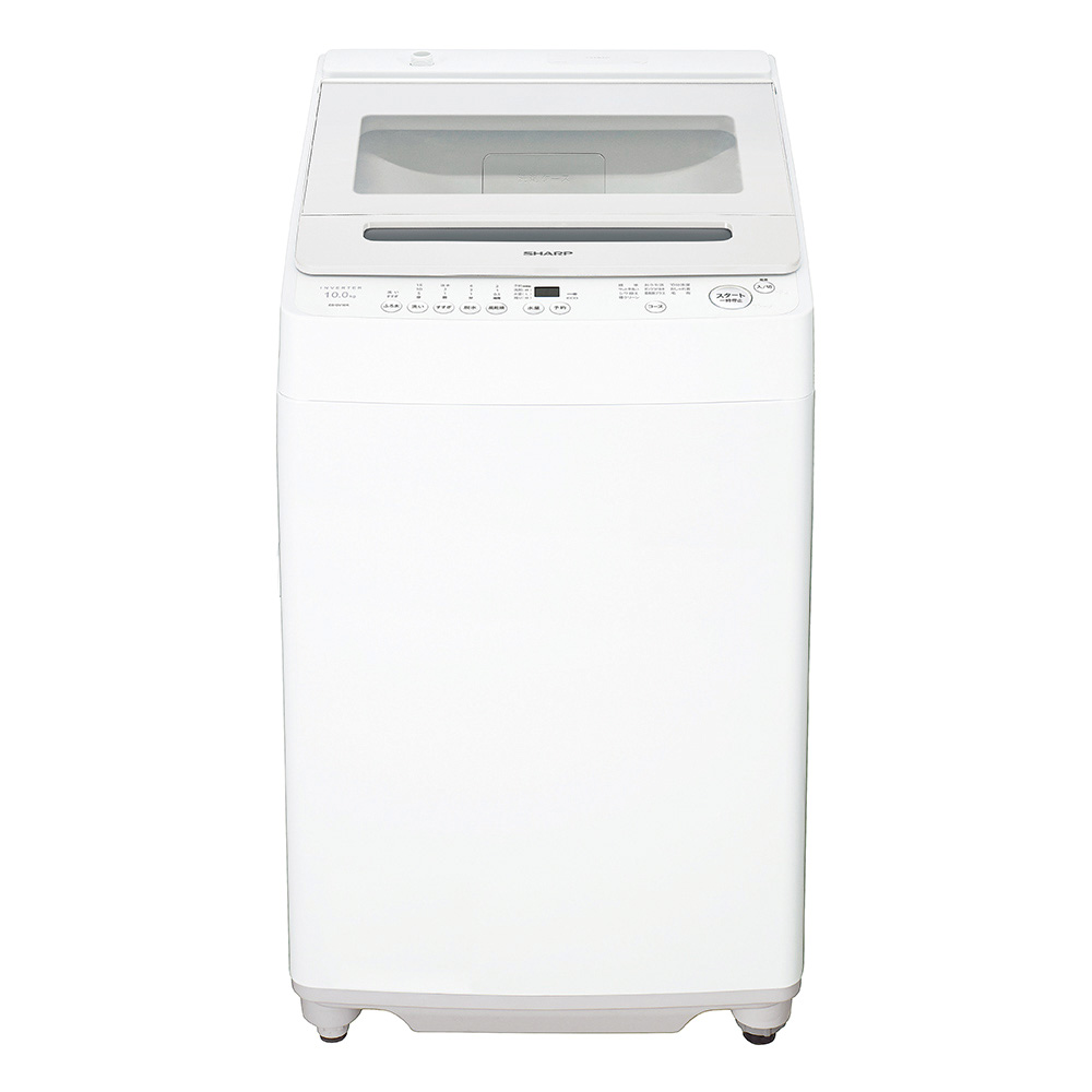 配達専用】SHARP 【穴なし槽】10.0kg インバーター 全自動洗濯機