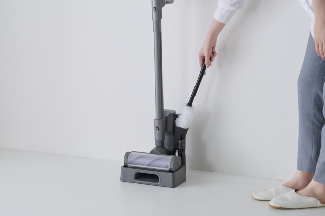 アイリスオーヤマ 充電式サイクロンスティッククリーナー SUUZE グレー