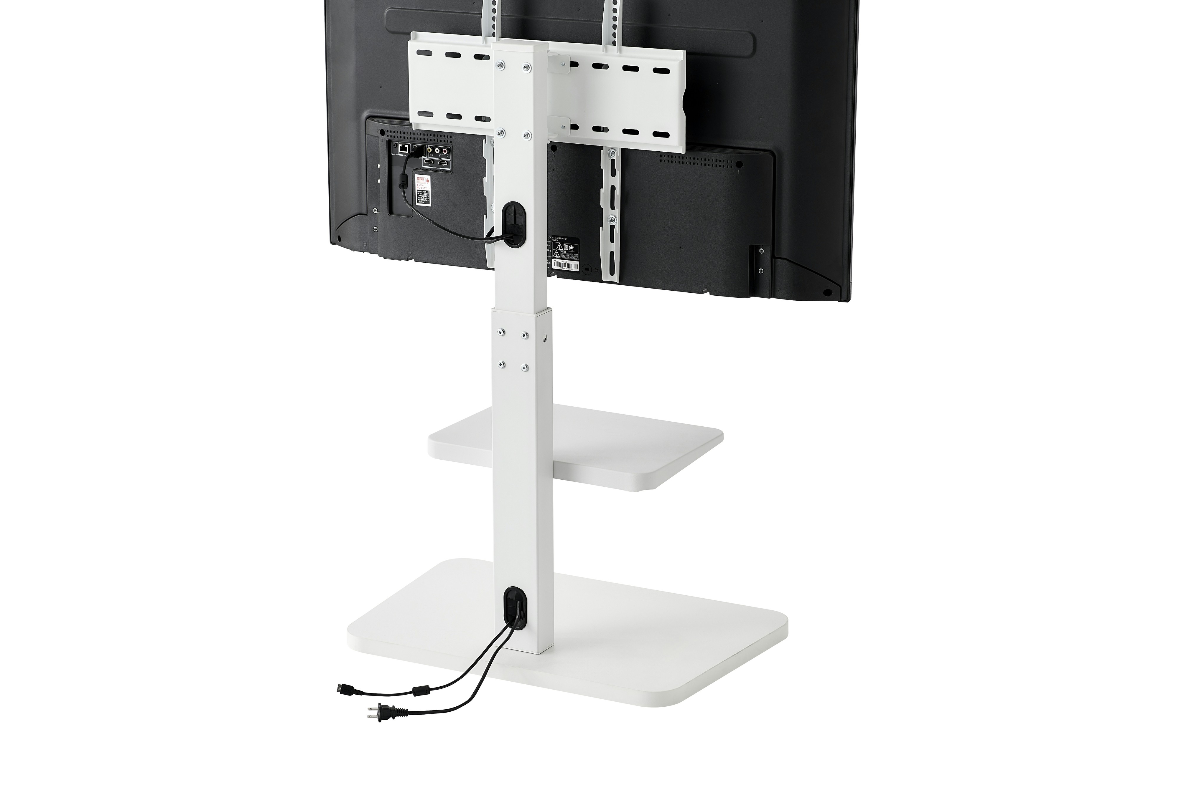 アイリスオーヤマ スタンドテレビ台 ホワイト UTS-640R-W
