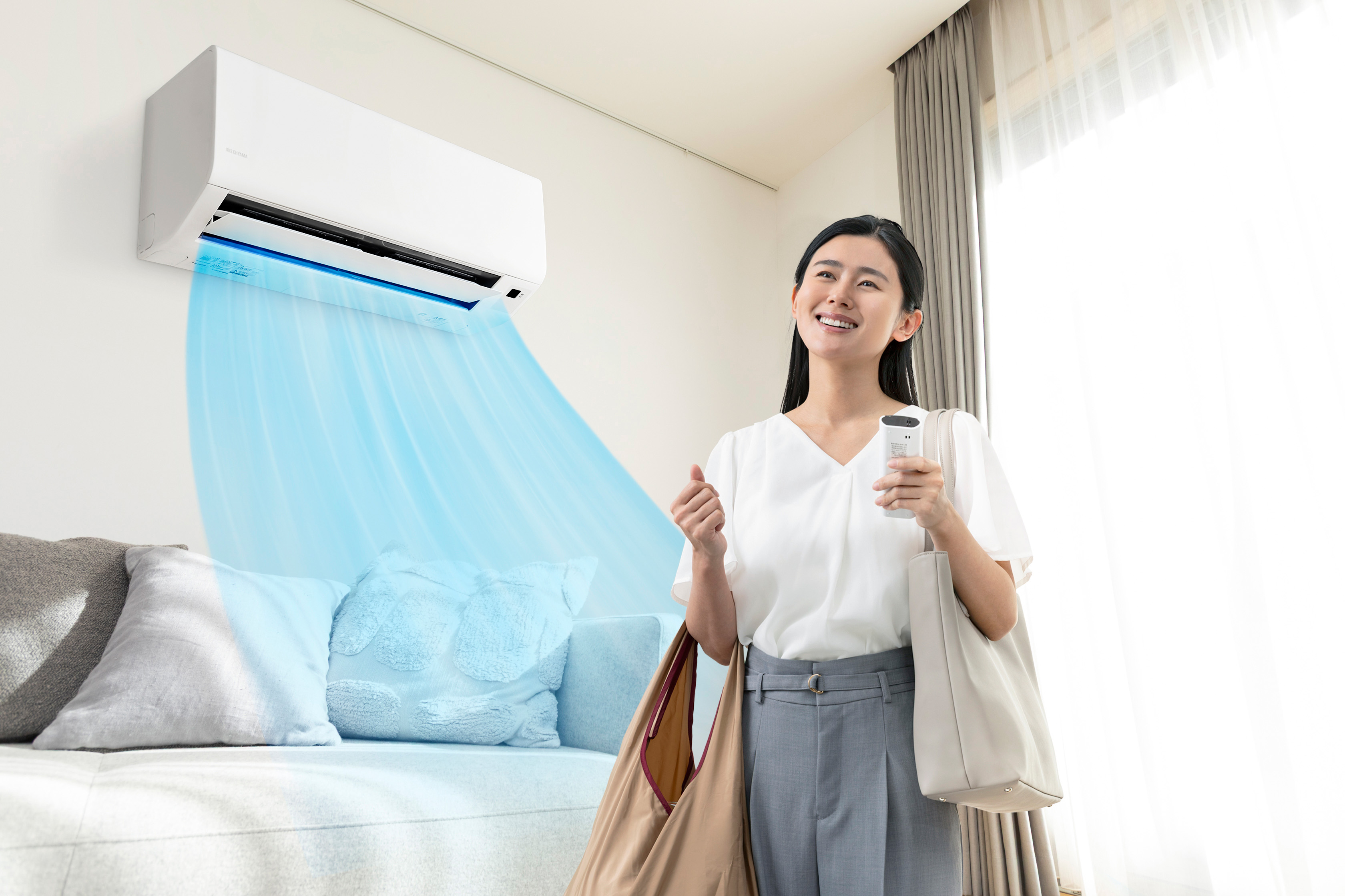 九州で20点限り】【配達専用】アイリスオーヤマ ルームエアコン G