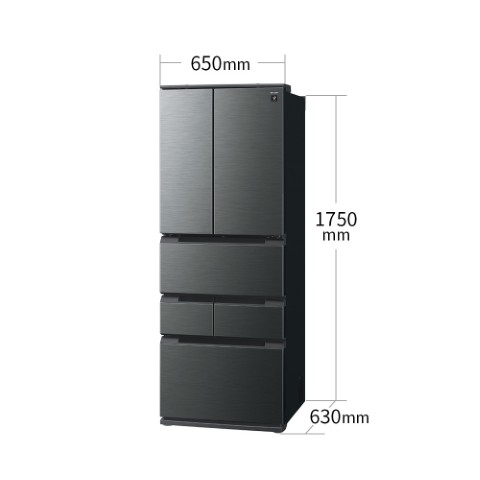 配達専用】SHARP 429L プラズマクラスター搭載 6ドア冷蔵庫 ダスク