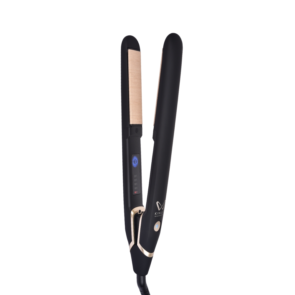 値下げしました！KINUJO シルクプレート ストレートヘアアイロン 九州で50点限り】KINUJO シルクプレートストレートアイロン ブラック