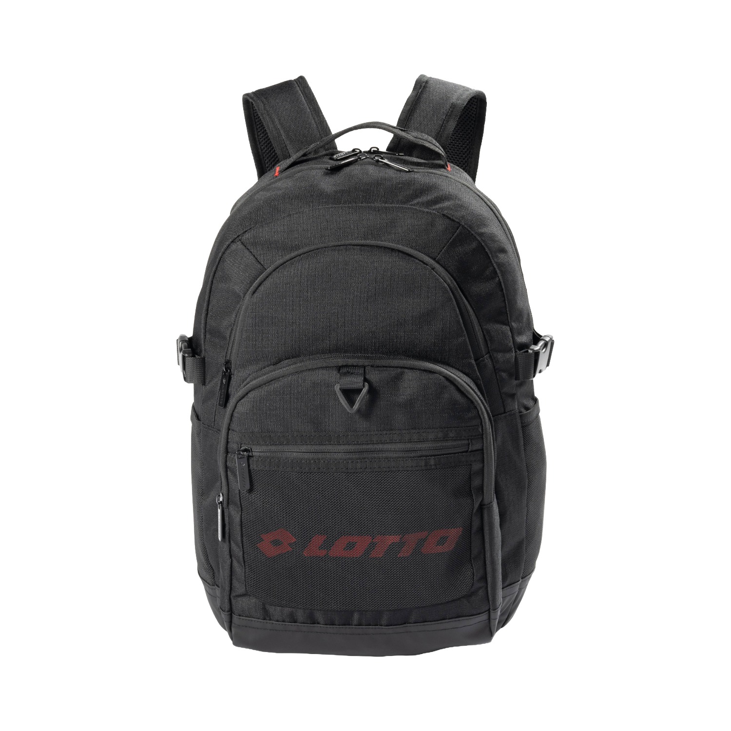 LOTTO ロット メッシュリュック ラウンドリュック ブラック(レッドロゴ