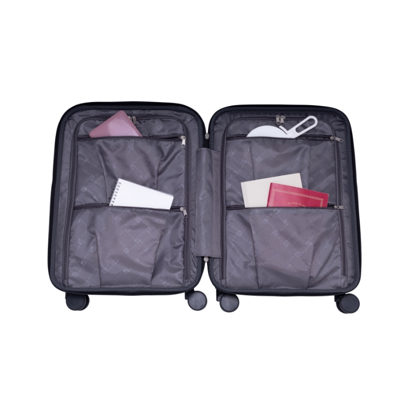 アクタス トップオープンジッパーハードキャリー トップス S モカ