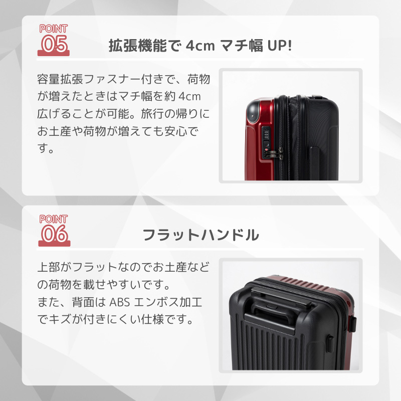 ヴィットリーニ ツートンジッパーキャリー 80L レッド | 【公式