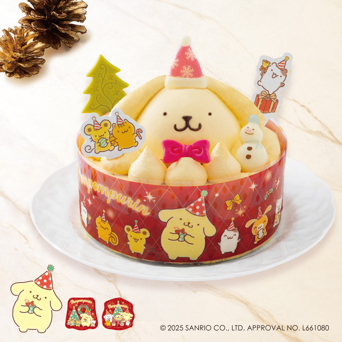 ポムポムプリン 聖夜のカスタードクリームケーキ プリン風味 | 【公式