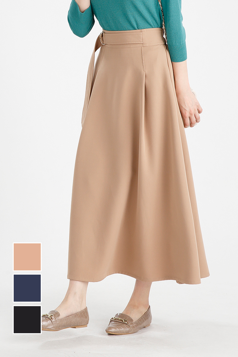 UrbanSmart ダブルクロスフレアスカート ベージュ M【1週間～10日後の