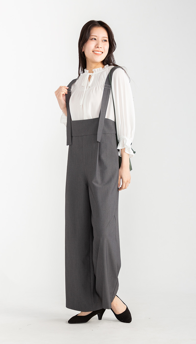 UrbanSmart ハイウエストサロペット グレー M【1週間～10日後のお渡し