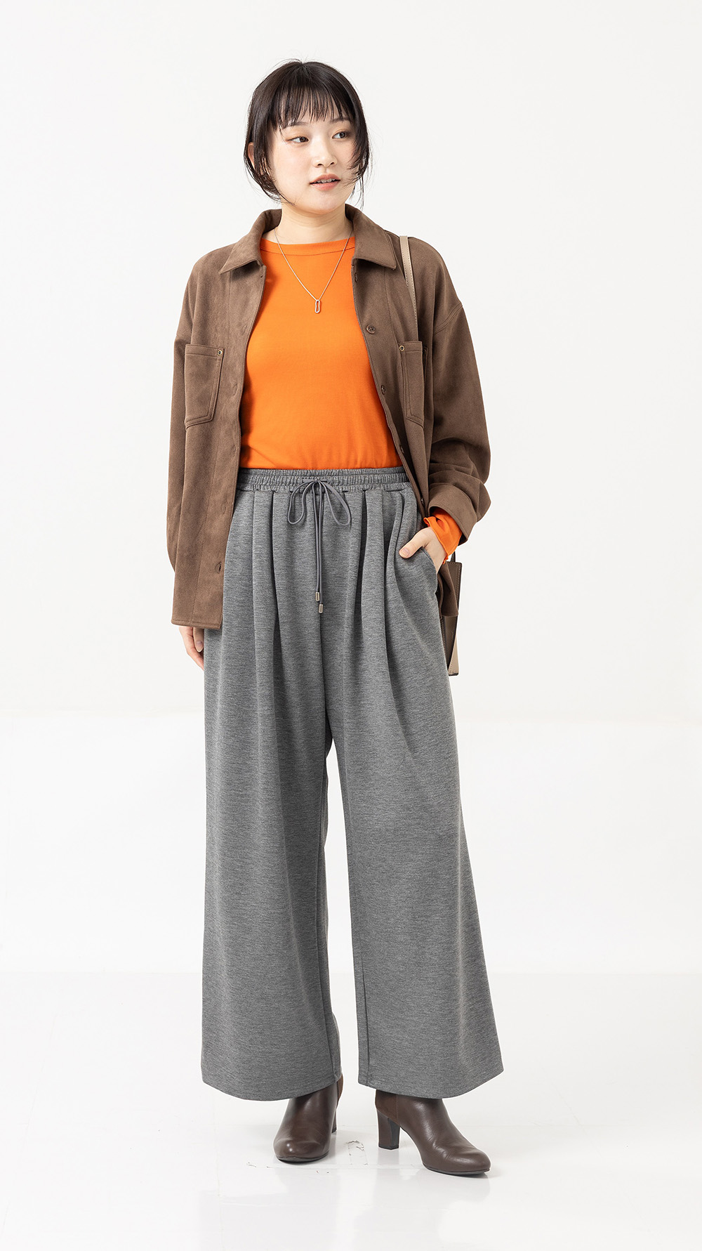 UrbanSmart ダンボールニットワイドパンツ ライトグレー M | 【公式