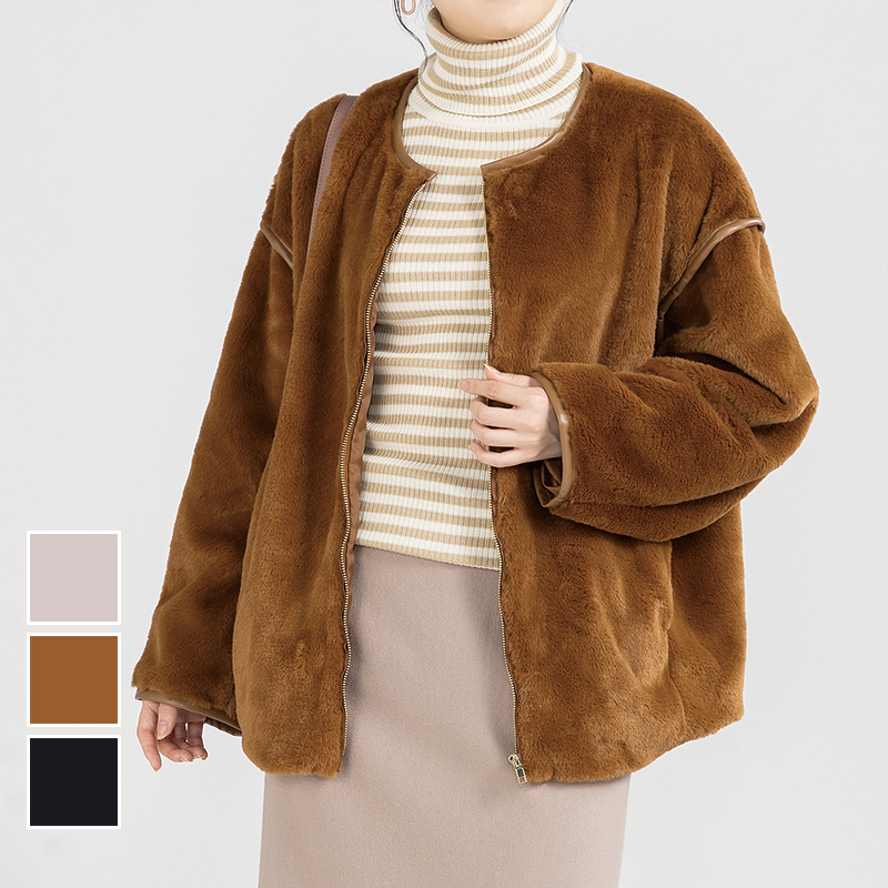 UrbanSmart フェイクファージャケット オレンジ M【1週間～10日後のお