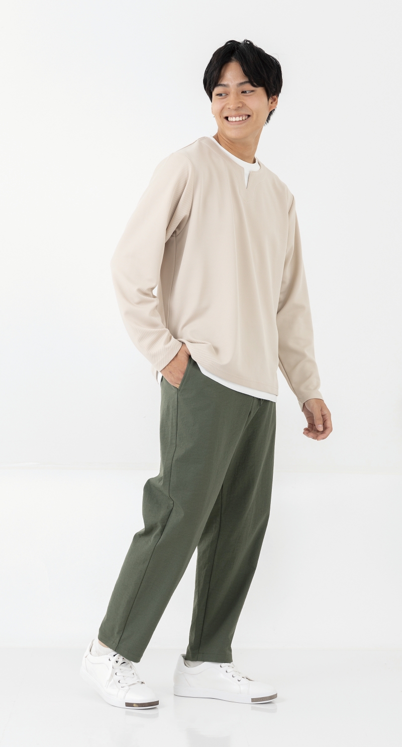 UrbanSmart サラチノテーパードパンツ ベージュ M【1週間～10