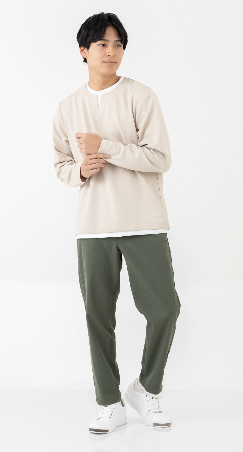 UrbanSmart サラチノテーパードパンツ ベージュ M【1週間～10