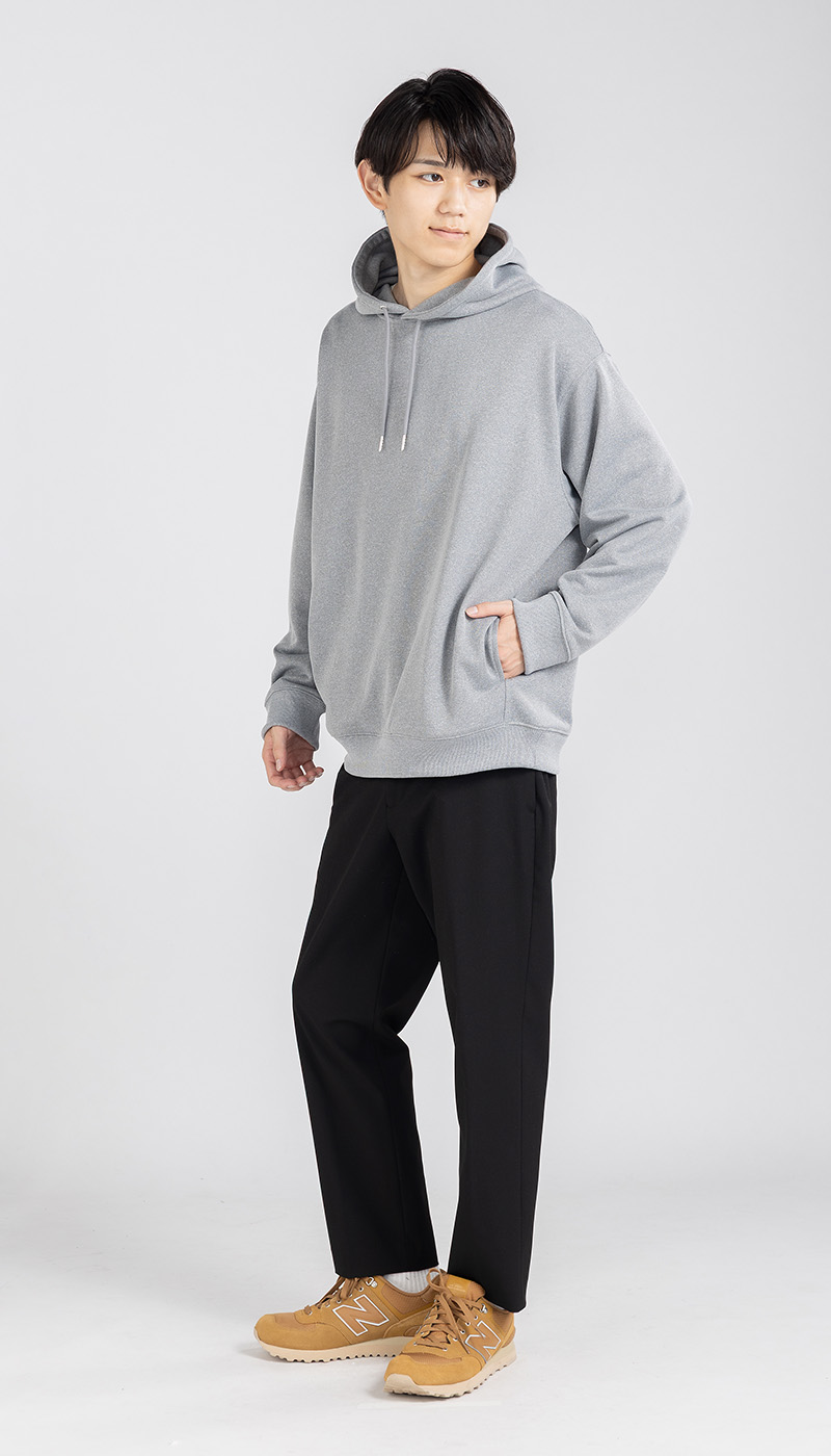 ゆ*ず様 　グレーパーカー UrbanSmart 裏毛プルパーカー グレー S【1週間～10日後のお渡し