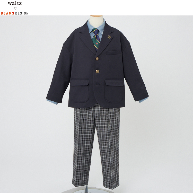 waltz by BEAMS DESIGN ネイビー スーツセット 150B waltz by BEAMS