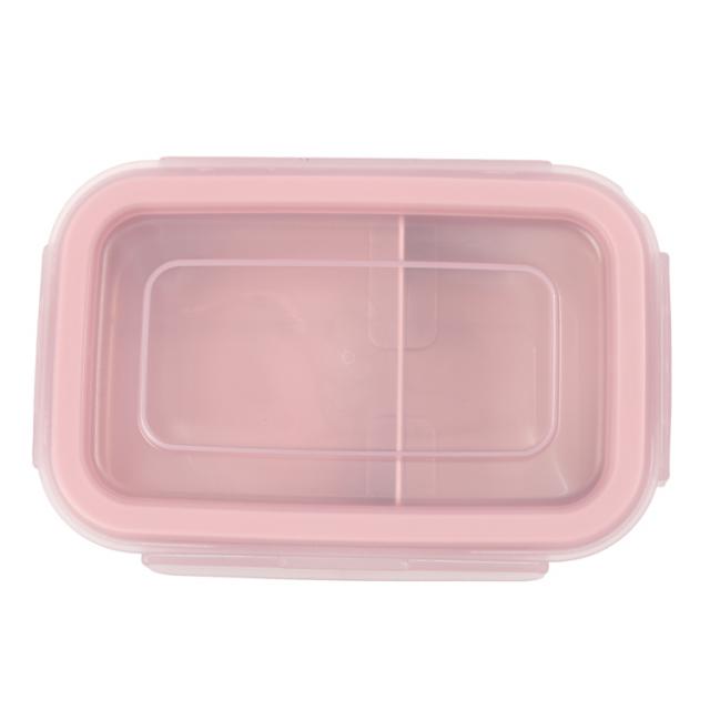 ホームコーディ 洗いやすい4点ロック弁当箱 500ml ピンク | 【公式