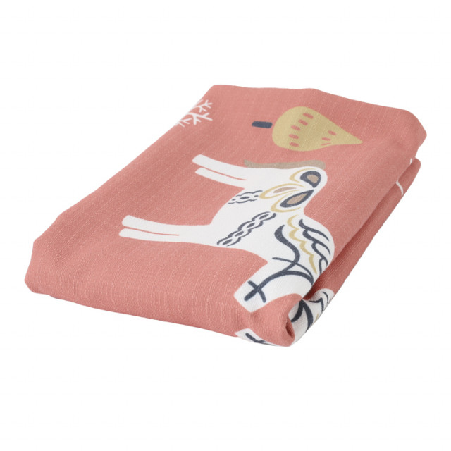 ホームコーディ クッションカバー ダーラナホース オレンジ 45×45cm用