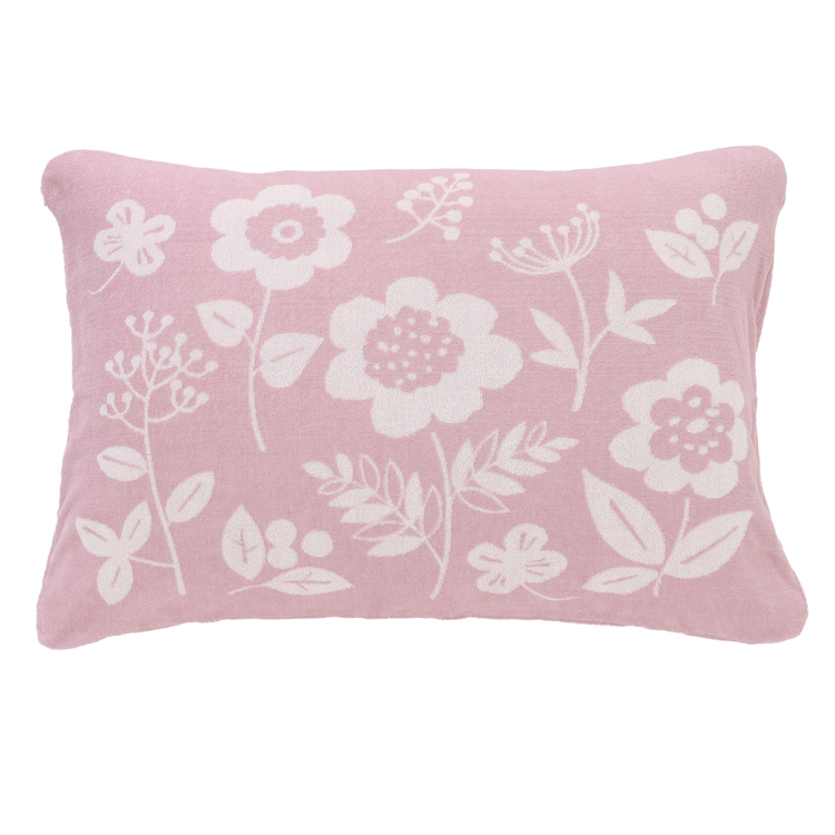 ホームコーディ のびのびまくらカバー パイルジャガード ピンク43×63cm