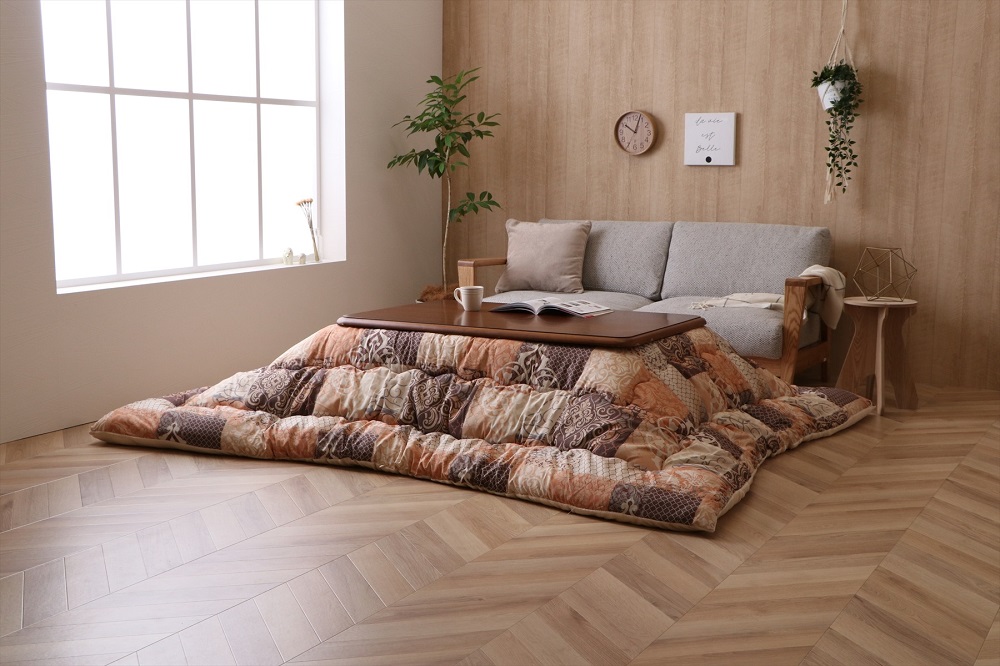 こたつ布団 クラッシック柄 ツタ柄「クオーレ」 厚掛け布団 単品 205