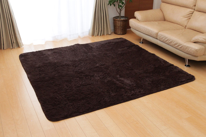 イケヒコ　ラグ　リーフブラウン　240×330cm 新品アウトレット イケヒコ 無地カラーさらふわタッチラグ 選べる6色 『フィリップ